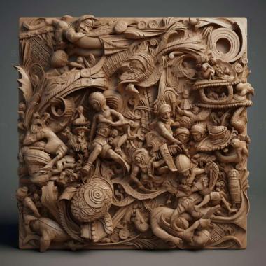 Patterns and decorations Hoard 3 3d model